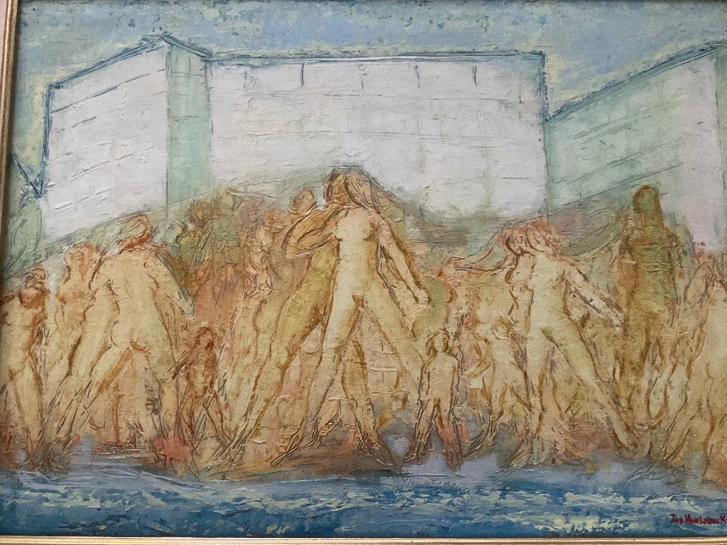 Jos Van Lancker, Autre technique, Enlèvement, Portraits et figures, Signé