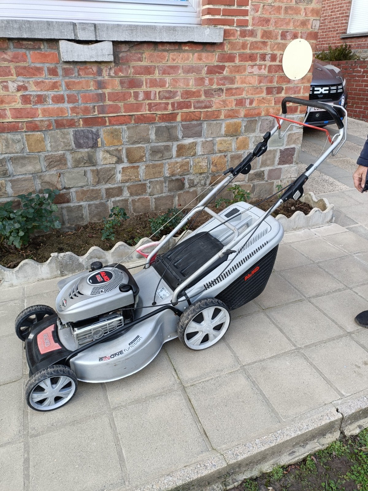 Tondeuse autotractée essence AL-KO 190cc et 52cm de coupe, Enlèvement, Bac de ramassage