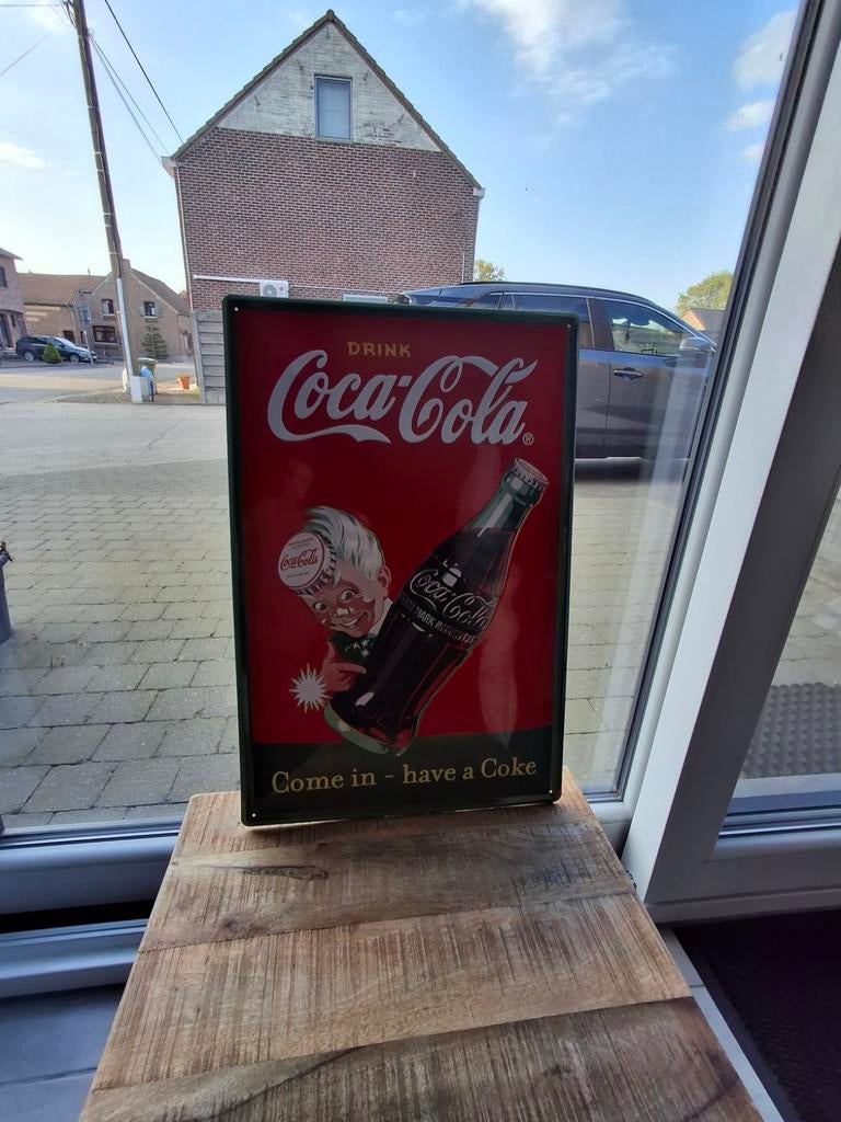 Coca-Cola blik bord van 60 op 40 cm, Enlèvement ou Envoi