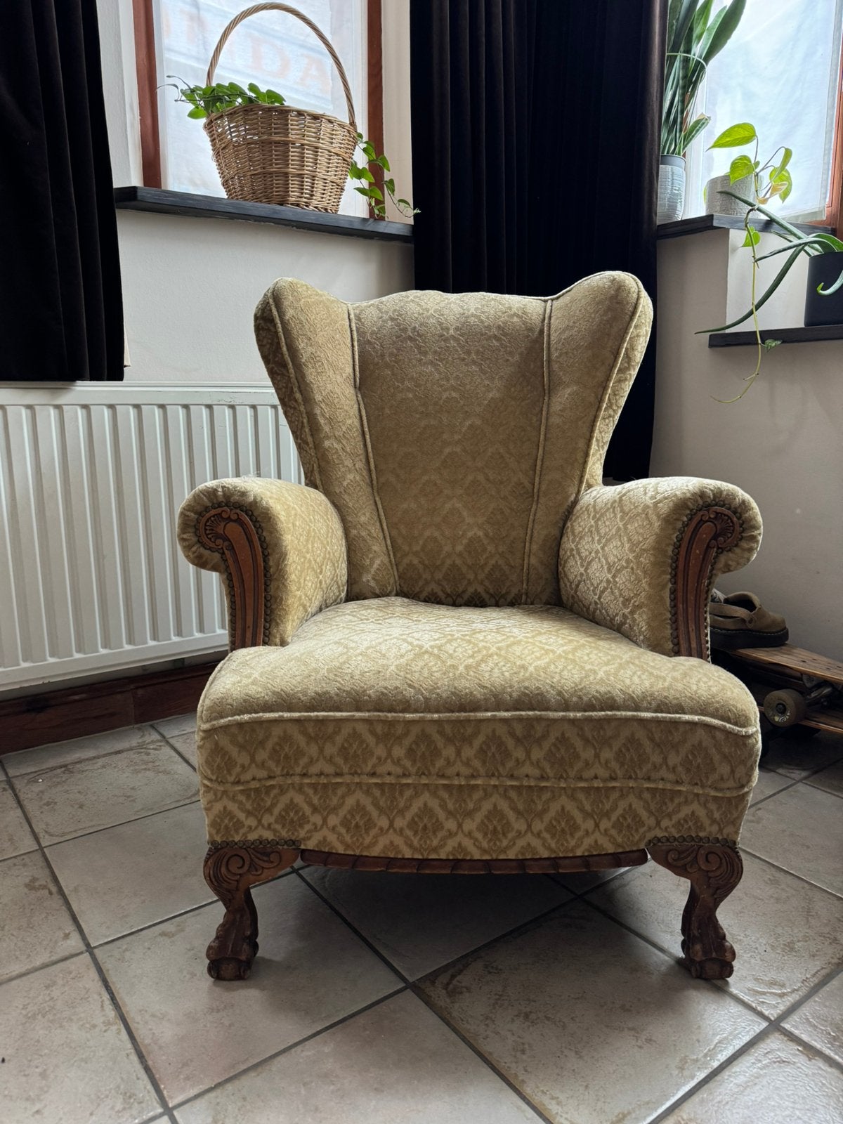Vintage stoel, Ophalen, Zo goed als nieuw, Stof, Vintage