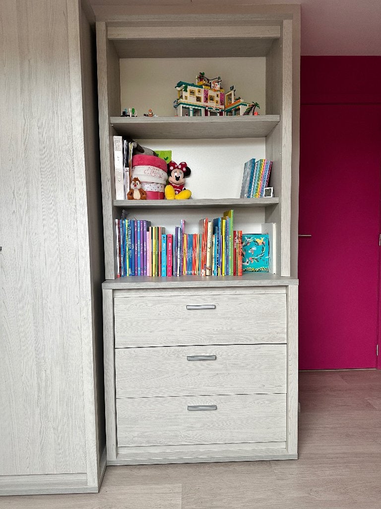 Commode et bibliothèque, Maison & Meubles, Chambre à coucher | Lits, Comme neuf, Autres dimensions, Enlèvement