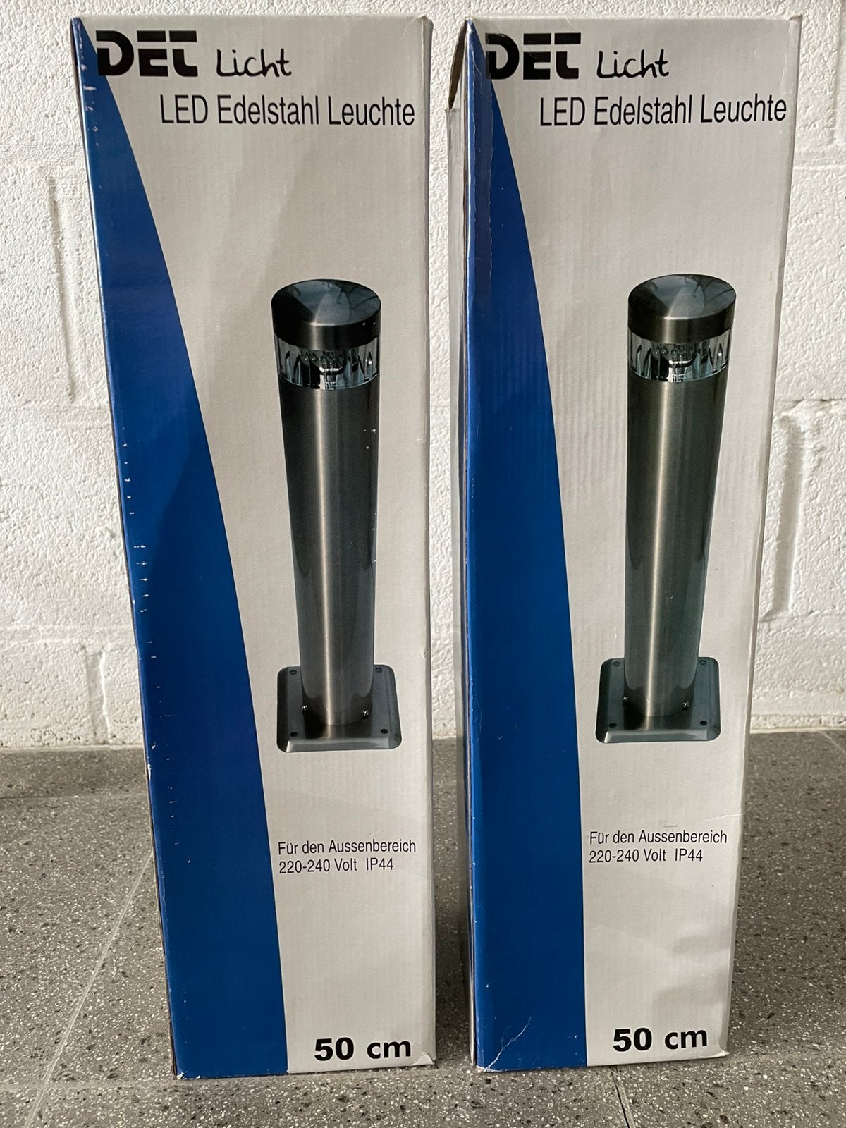 2x DEC Light LED buitenlampen – Nieuw in verpakking, Tuin en Terras, Ophalen, Staal, Overige typen, Nieuw