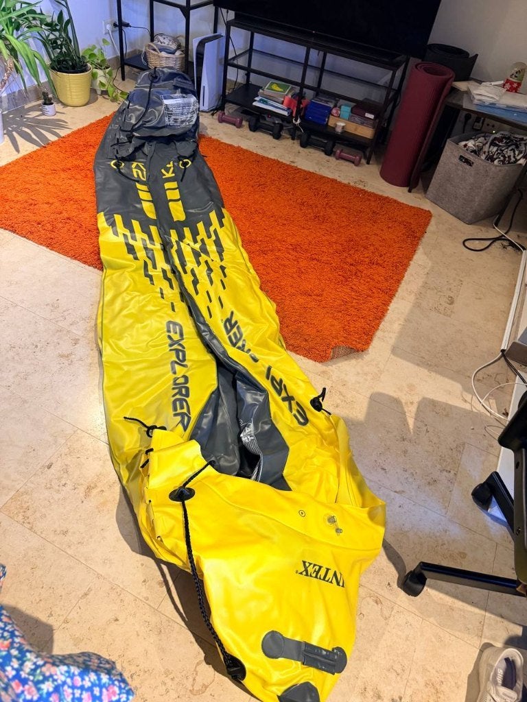 Intex Explorer K2 opblaaskajak 2 personen – complete set, Watersport en Boten, Ophalen, Opblaasbaar, Zo goed als nieuw, 2-persoons