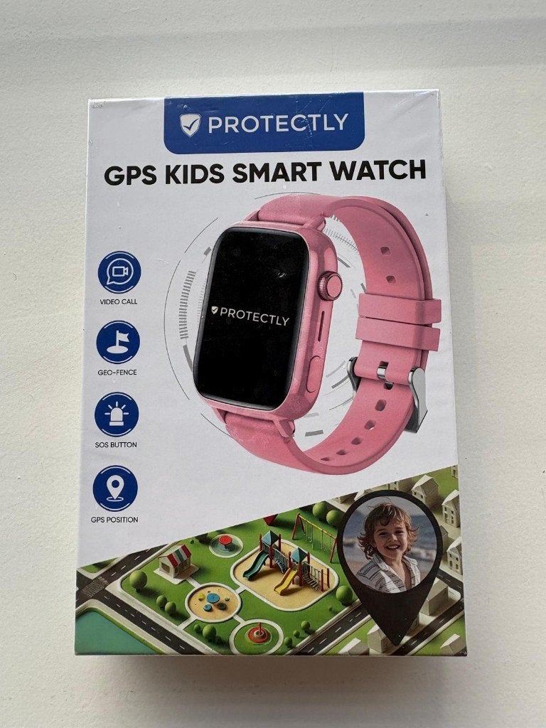 Protectly GPS Horloge Kind - 4G -SOS Knop - Smartwatch, Ophalen, Nieuw, Roze, Meisje