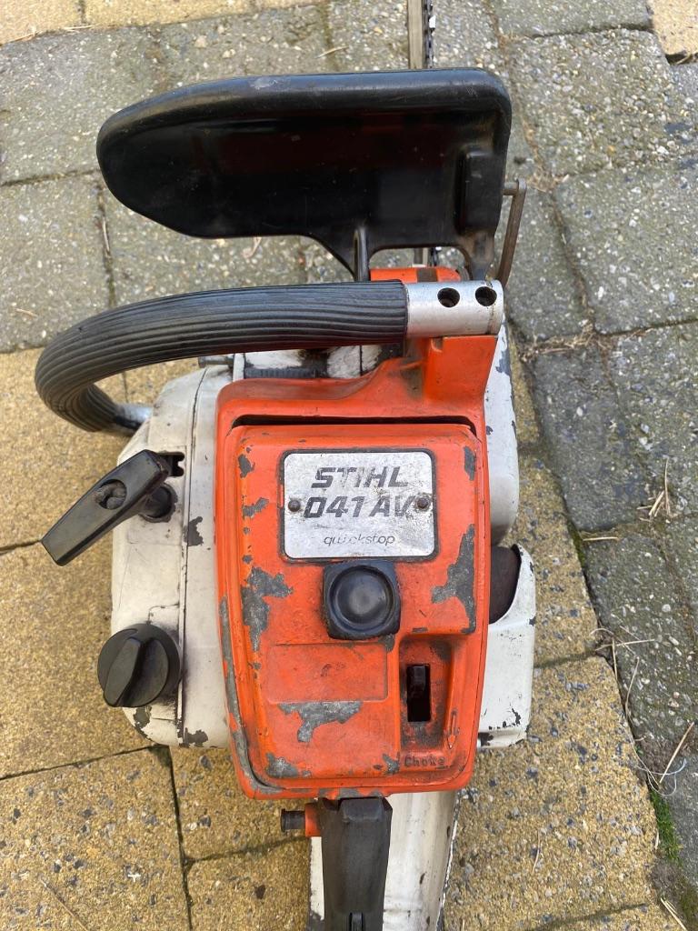 Te koop: Stihl 041 AV Quickstop kettingzaag, Enlèvement, Utilisé, Tronçonneuse, Stihl