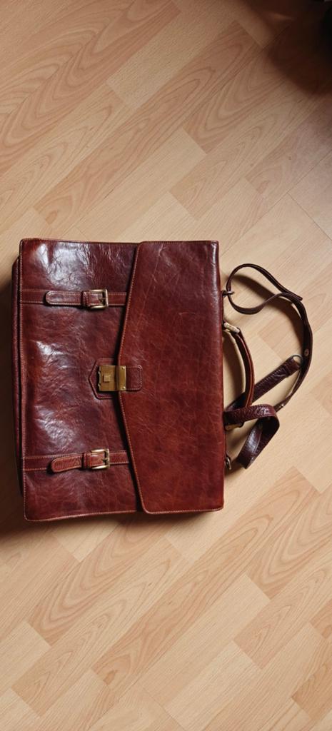 Lederen boekentas, Handtassen en Accessoires, Tassen | Schooltassen, Leer