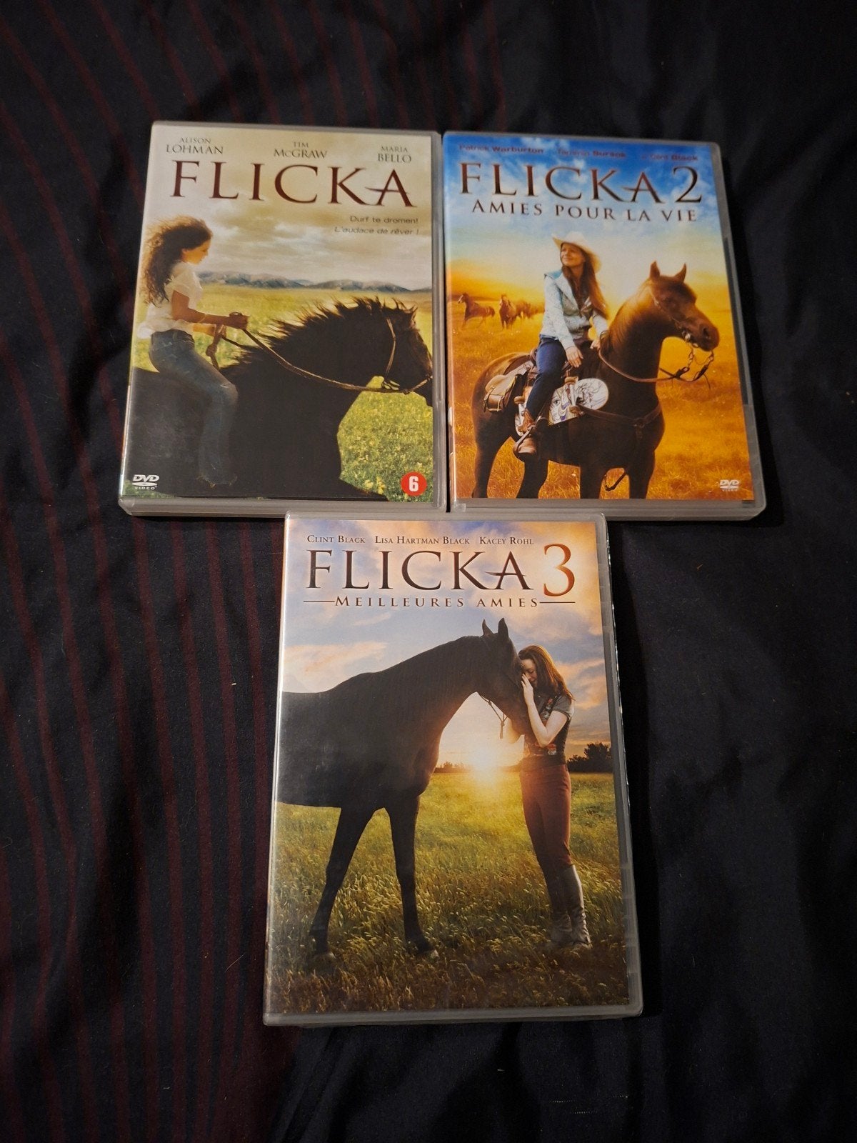 Te koop op dvd de Flicka-trilogie, Cd's en Dvd's, Inclusief doosje, Vanaf 9 jaar, Actie, Ophalen of Verzenden