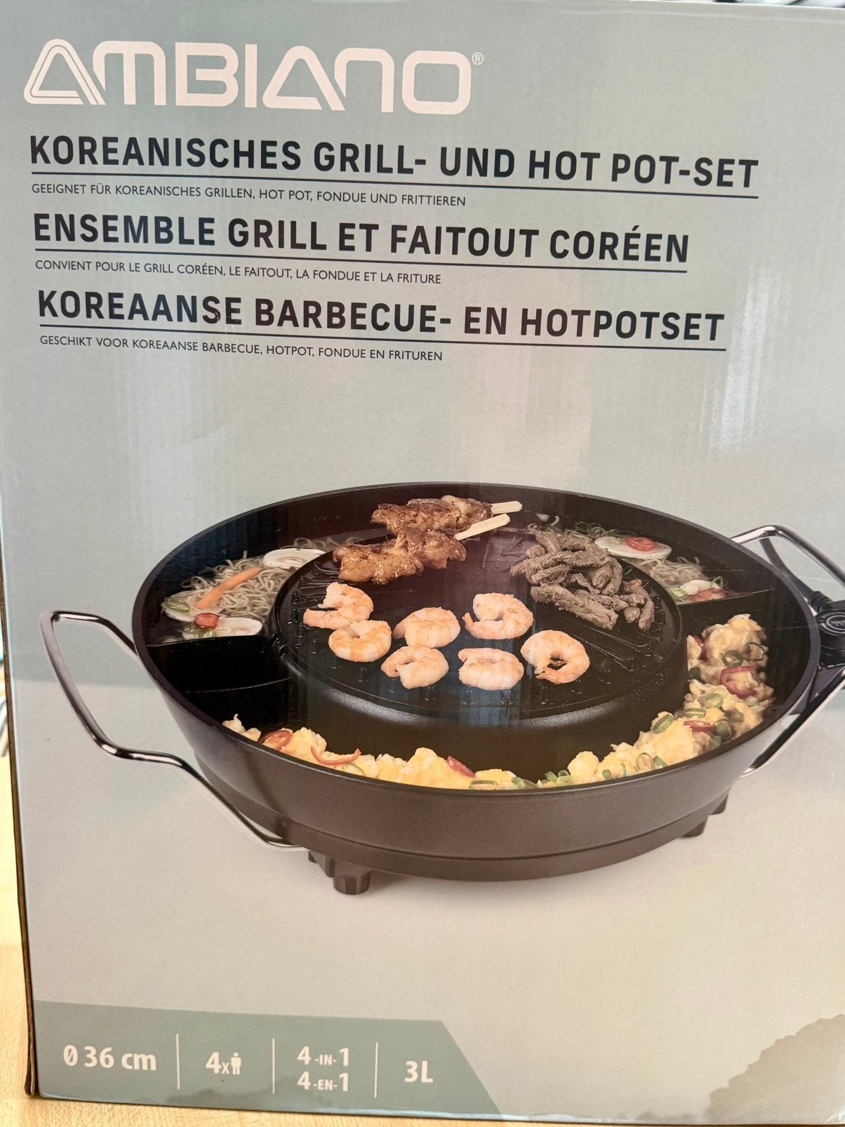 Grill et faitout coréen, Enlèvement, Comme neuf