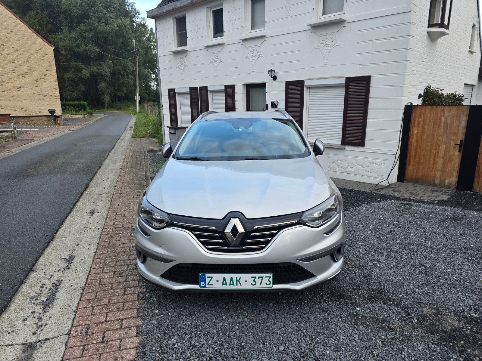 Renault Megane Gt-line reeds blanco gvv, Auto's, Bedrijf, 5 deurs, USB, Zilver of Grijs
