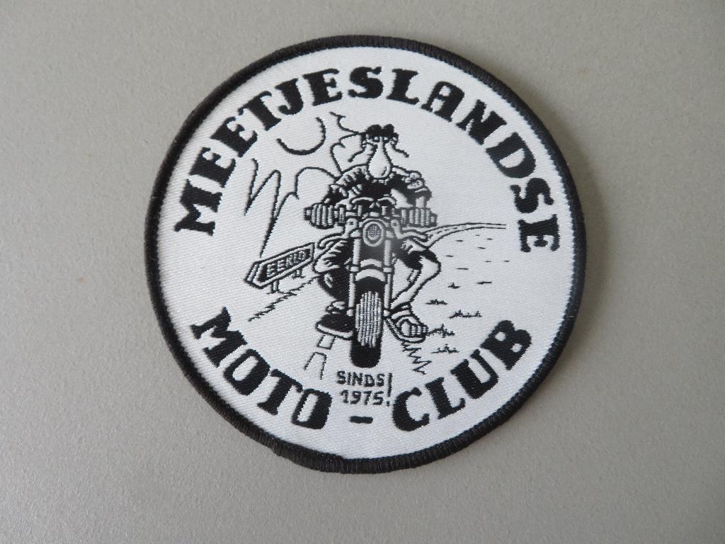 vintage patch Meetjeslandse Moto - Club MC Eeklo, Motoren, Verzenden, Zo goed als nieuw