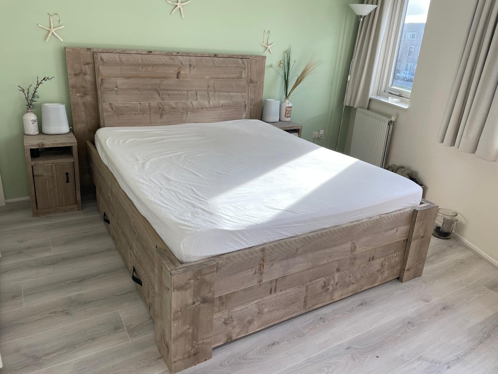 bedden van steigerhout / ook maatwerk, Huis en Inrichting, Ophalen of Verzenden, Nieuw, Steigerhout, Landelijk