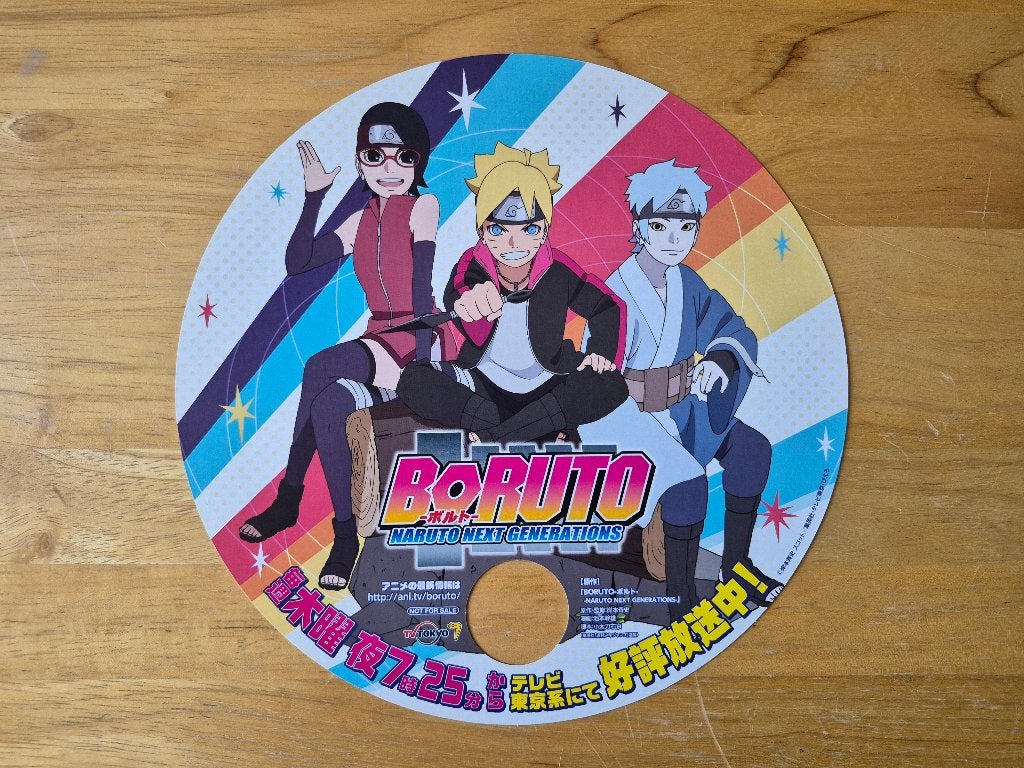 Éventail publicitaire Boruto – Naruto Next Generations, Enlèvement, Comme neuf