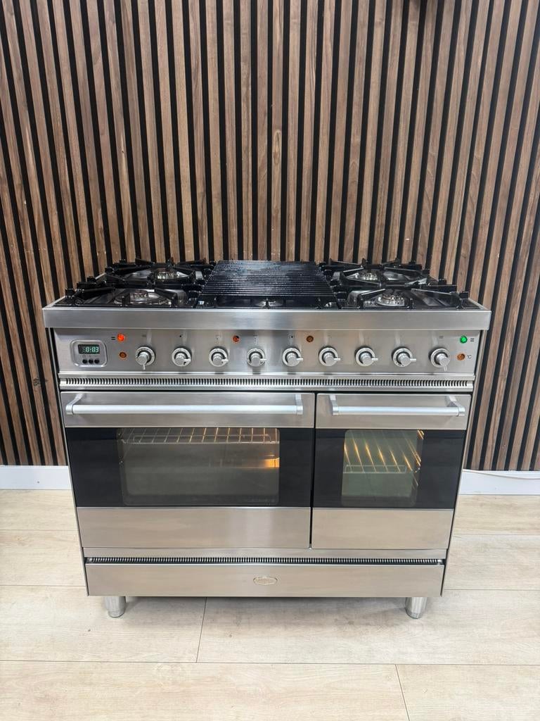 Mooie Rvs Boretti Gasfornuis 90 cm (Gratis bezorgen), Tuin en Terras, Pizzaovens, Zo goed als nieuw, Ophalen of Verzenden