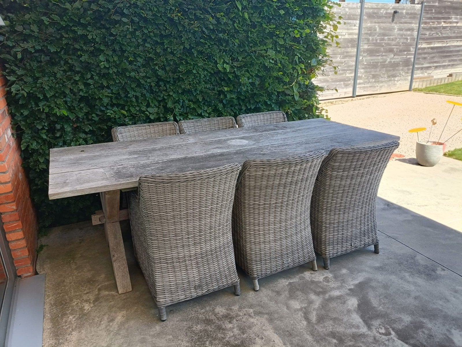Tafel en stoelen, Tuin en Terras, Ophalen