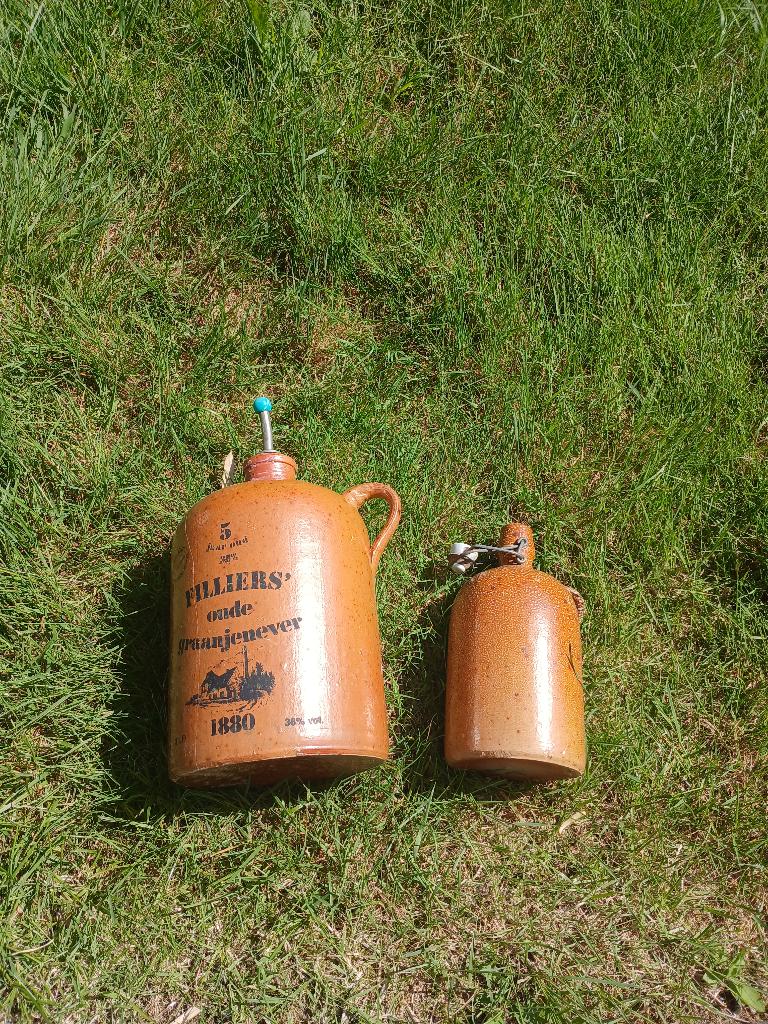 2 tuindecoratiepotten, Tuin en Terras, Ophalen, Gebruikt