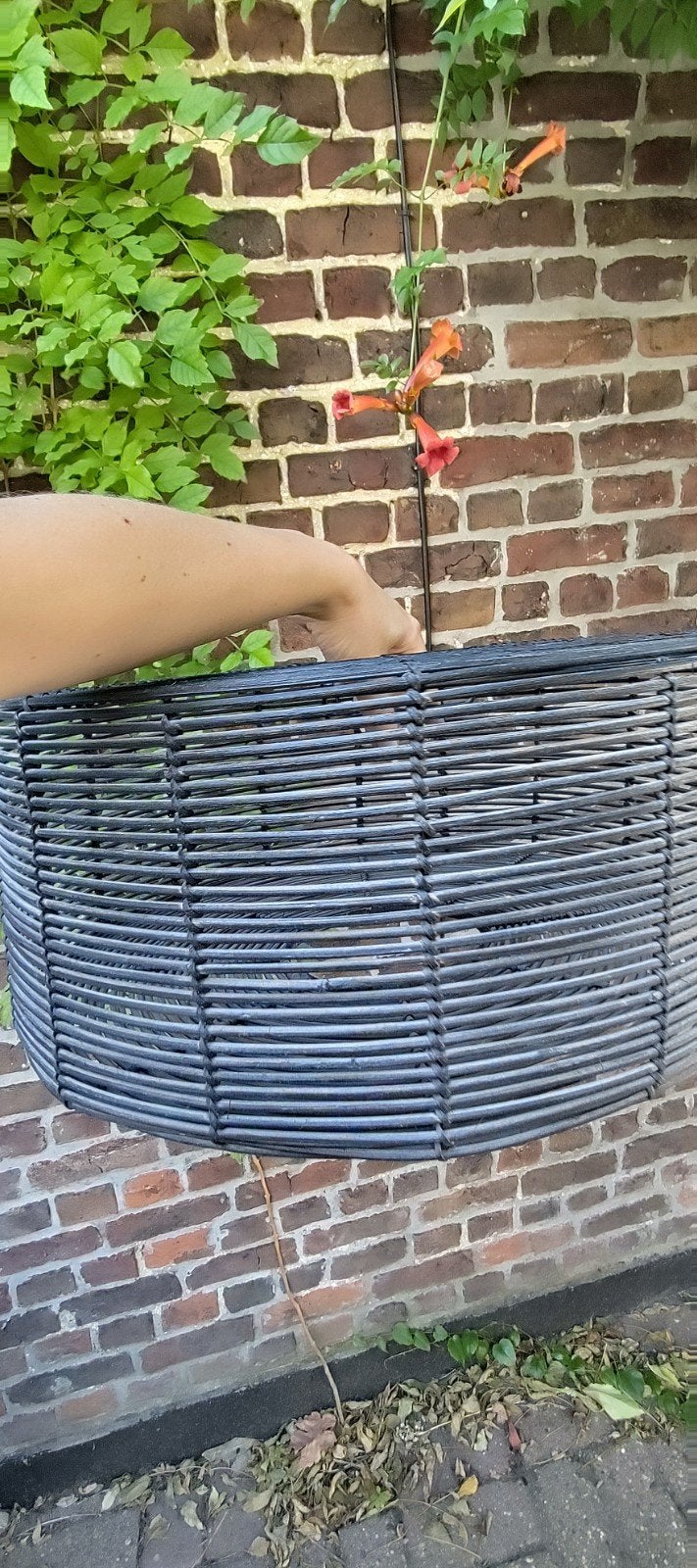 Zwarte hanglamp, Huis en Inrichting, Ophalen, Gebruikt