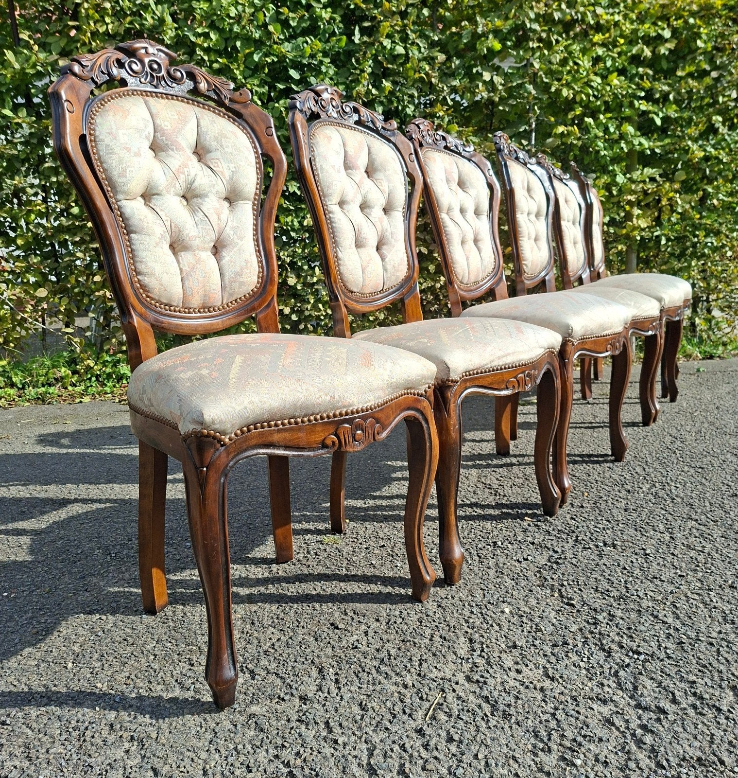 Set antieke Chesterfieldstoelen, Antiek en Kunst, Ophalen