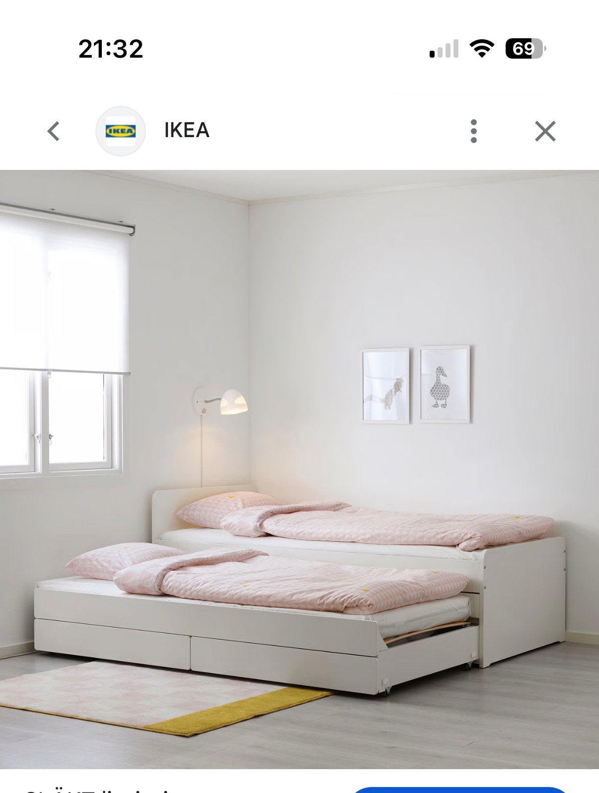 Lit, Maison & Meubles, Chambre à coucher | Lits, 90 cm, Enlèvement, Utilisé, Blanc