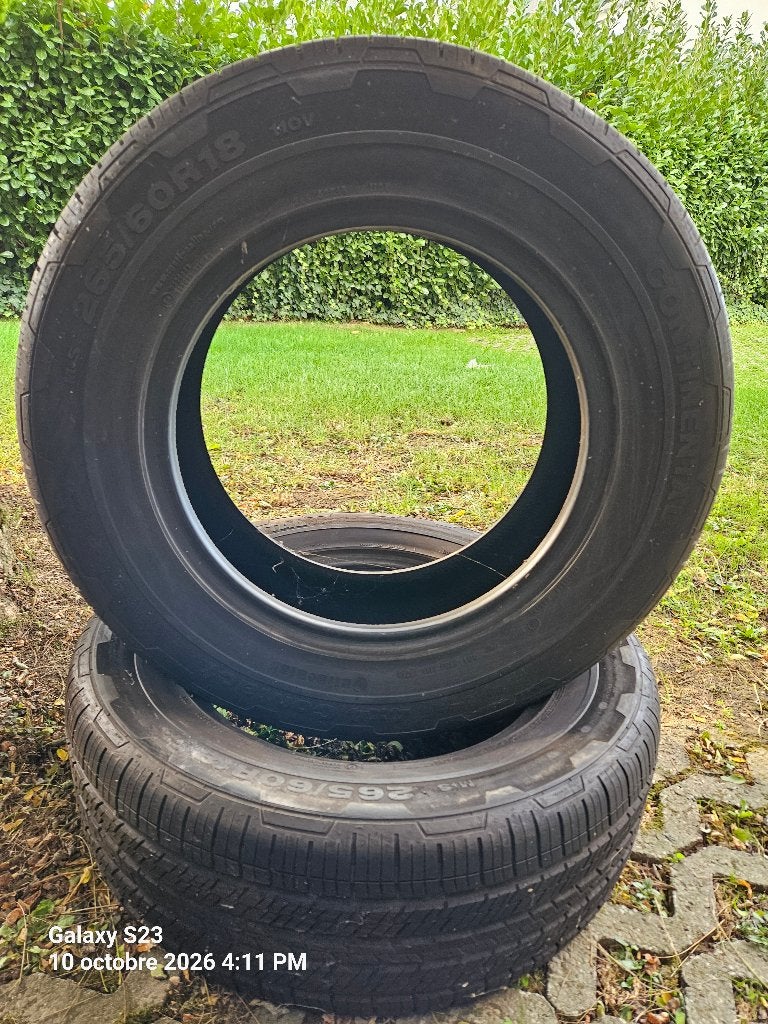Pneus 4x4  CONTINENTAL  265/60/R18 110V, Enlèvement ou Envoi, 265 mm, Pneus été, Pneu(s)