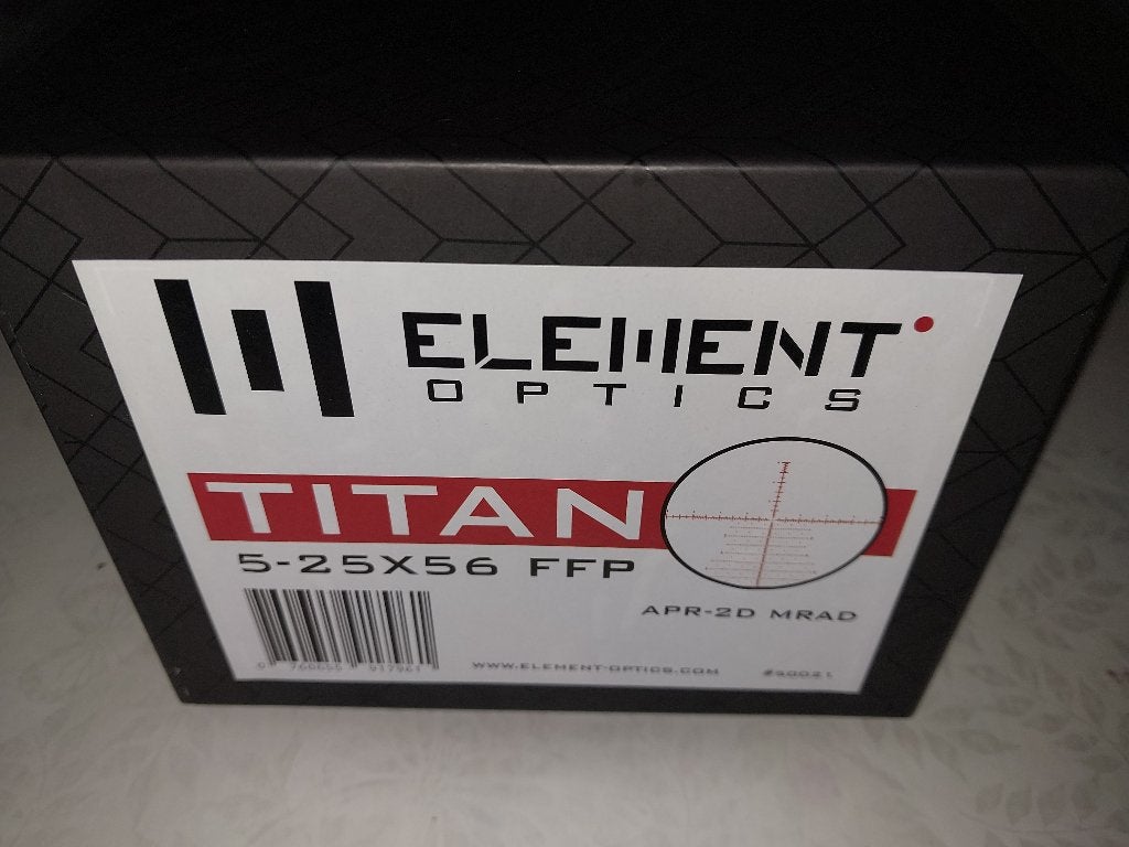 Lunette/Optique Element Titan 5-25x56 FFP APR-2D MRAD, Enlèvement, Neuf