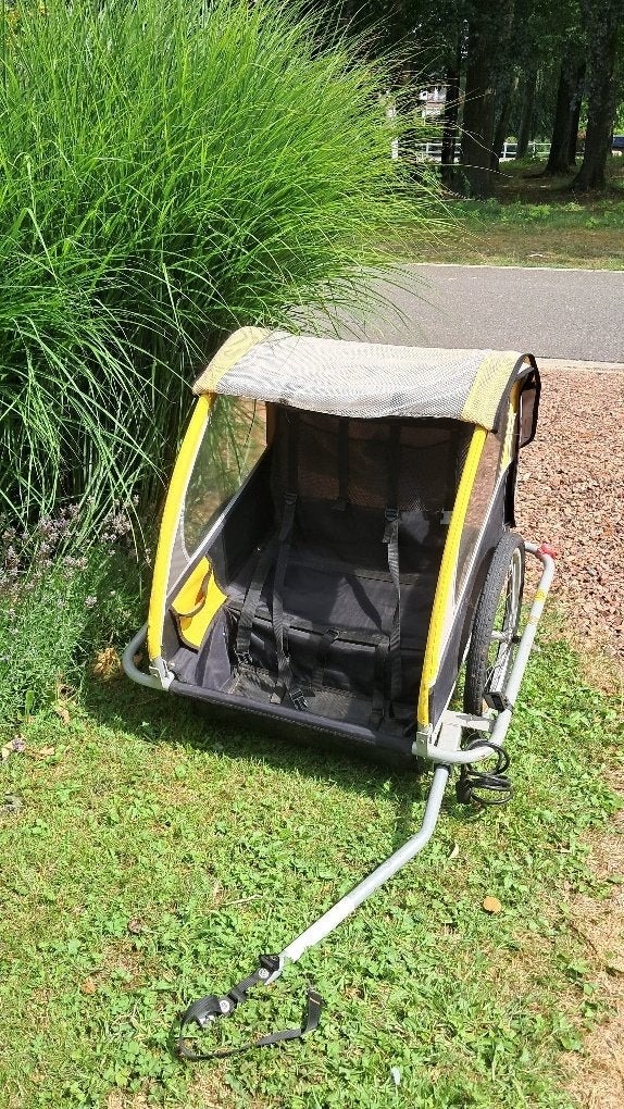 Fietskar voor kinderen, Fietsen en Brommers, Ophalen, Gebruikt, Overige merken, Opvouwbaar