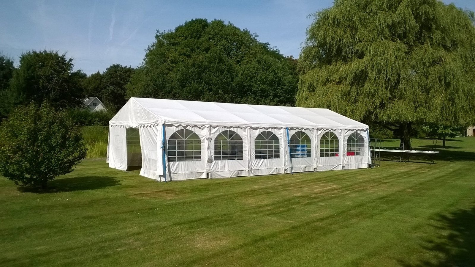 Tent 6x12m, Tuin en Terras, Partytenten, Ophalen, Gebruikt, Partytent, 6 meter of meer
