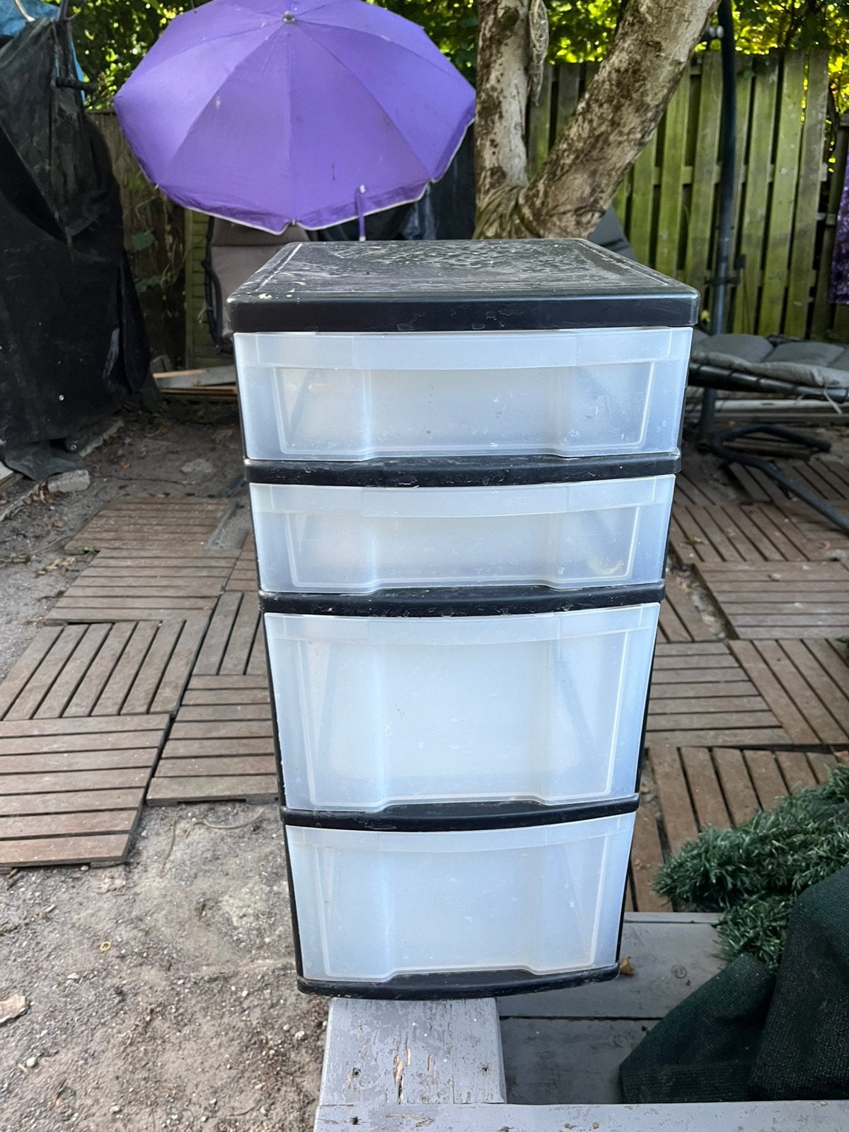 Plastic opberger, 3 ou 4 tiroirs, Hedendaagse, Comme neuf, Synthétique