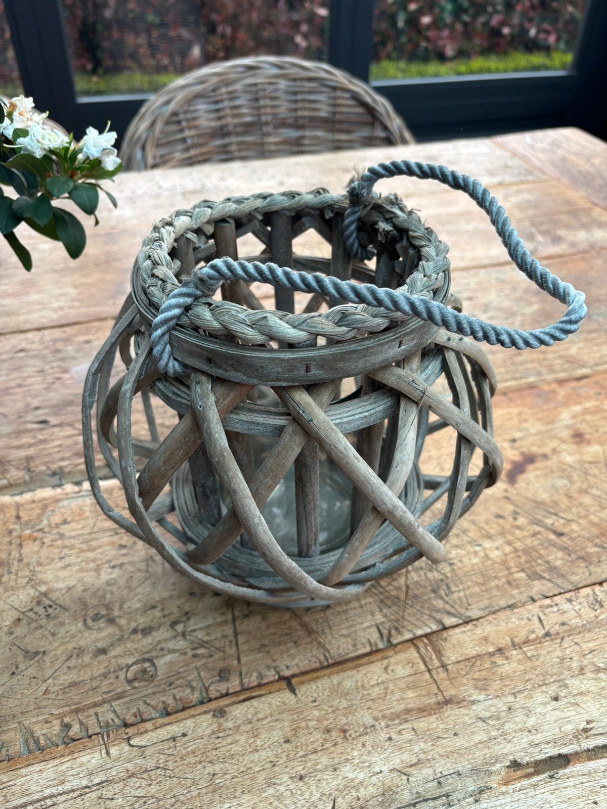 Mooi windlicht, Ophalen of Verzenden, Zo goed als nieuw, Glas, Windlicht