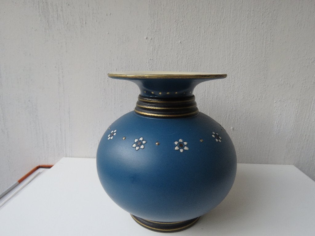 Vase Mettlach Villeroy & Boch numéroté, Antiquités & Art, Enlèvement ou Envoi