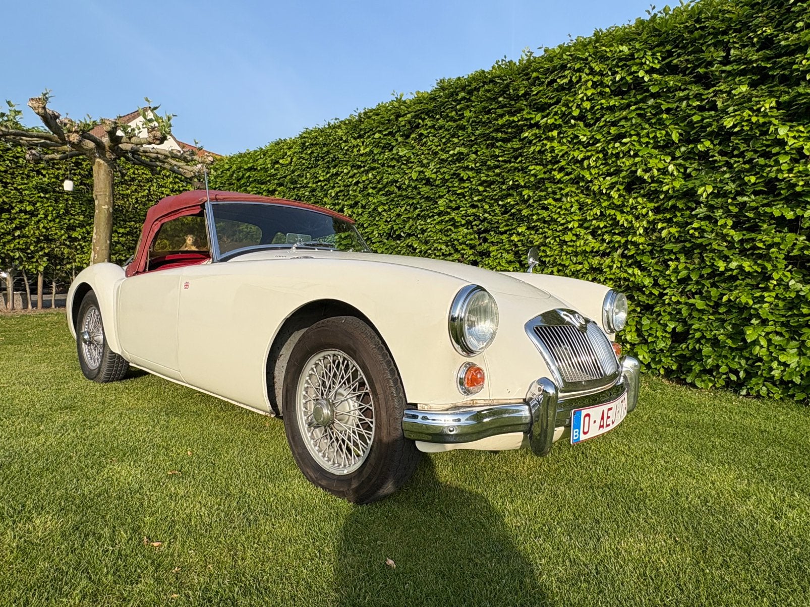 MGA 1600 MKI 1960, Auto's, Oldtimers, Voorwielaandrijving, Cabriolet, 1600 cc, Wit