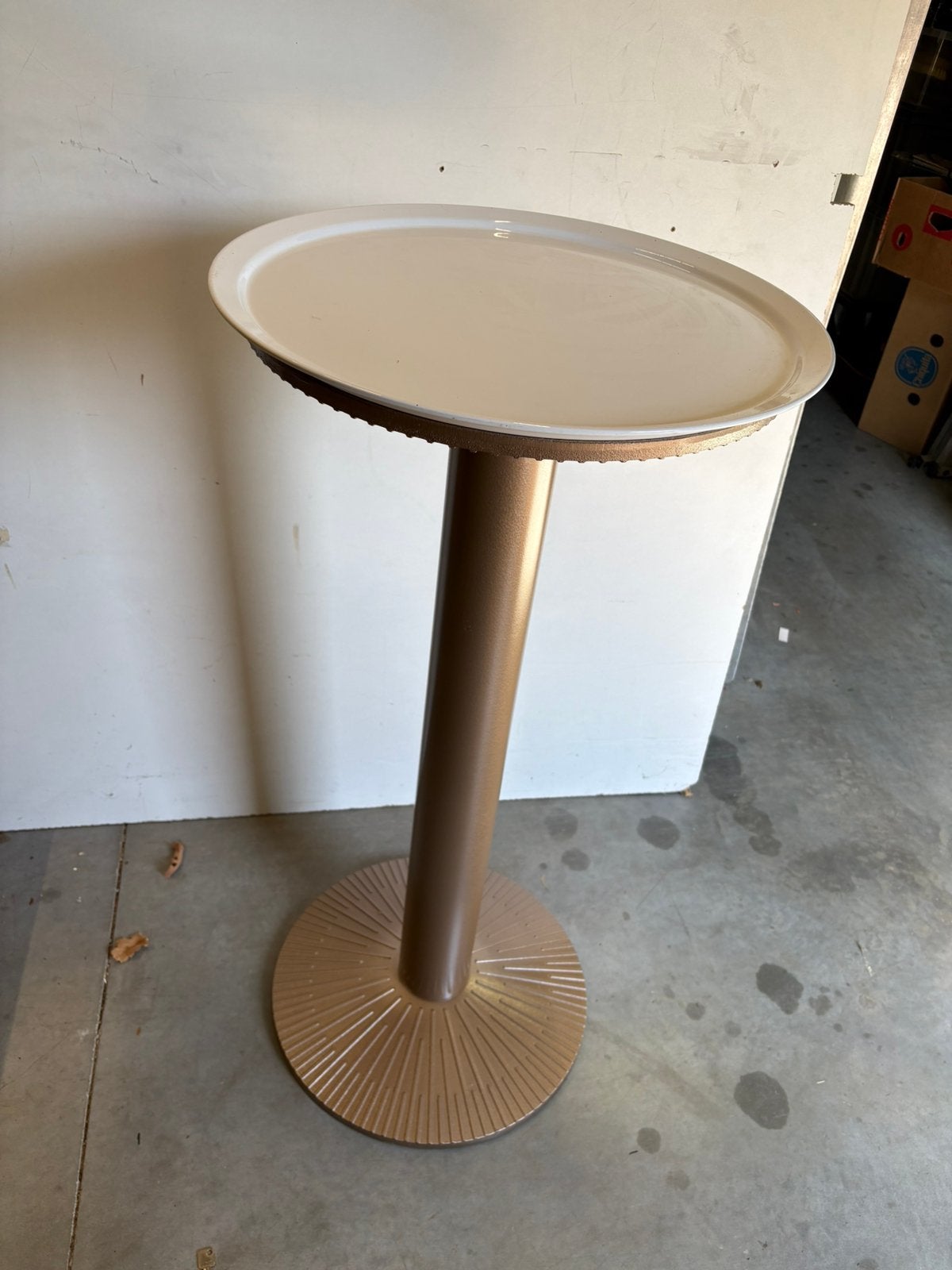 Luxe metalen Sta tafel, Huis en Inrichting, Ophalen, Zo goed als nieuw
