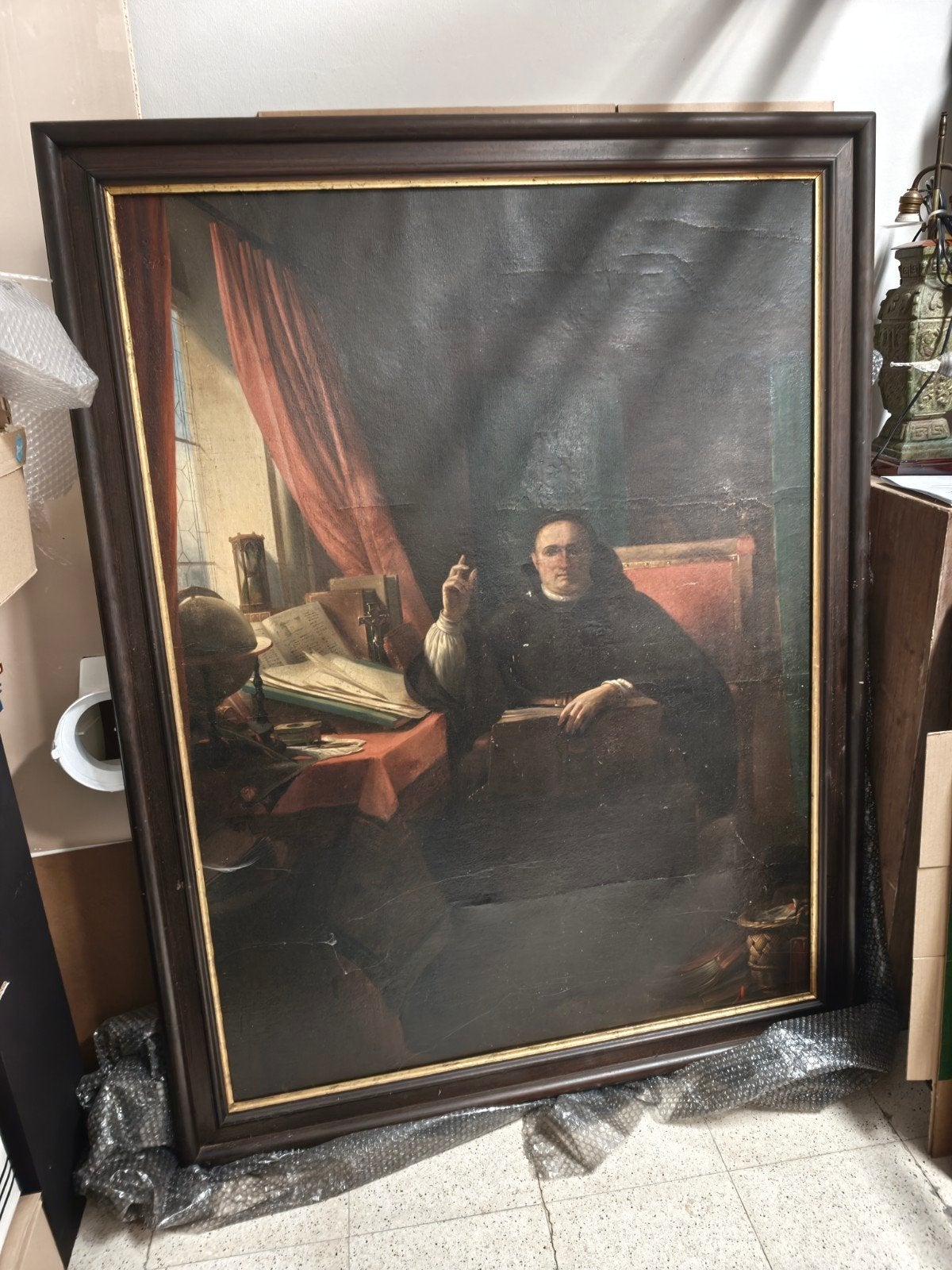 Italiaanse school XVII-XVIII, Ophalen, Olieverf, Portret of Personen, Doek