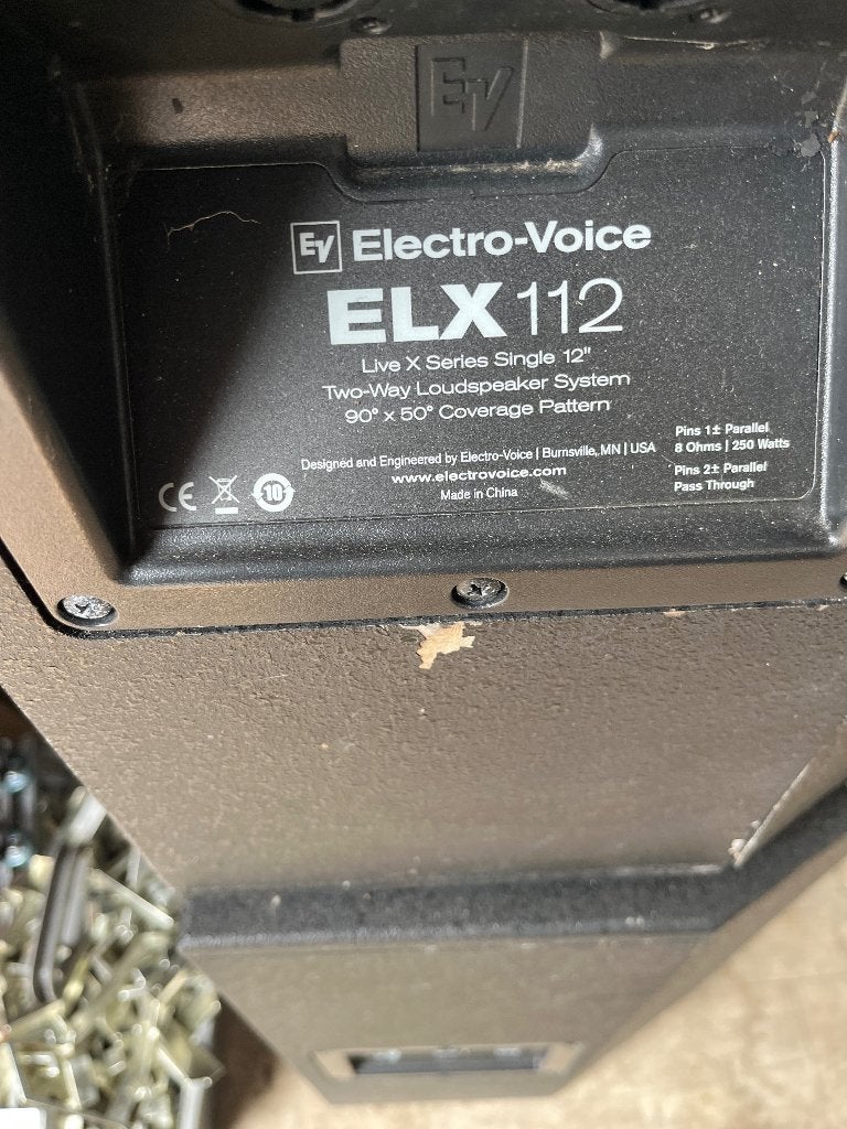 Electro Voice ELX112 passieve luidspreker (x2), TV, Hi-fi & Vidéo, Enlèvement, Utilisé