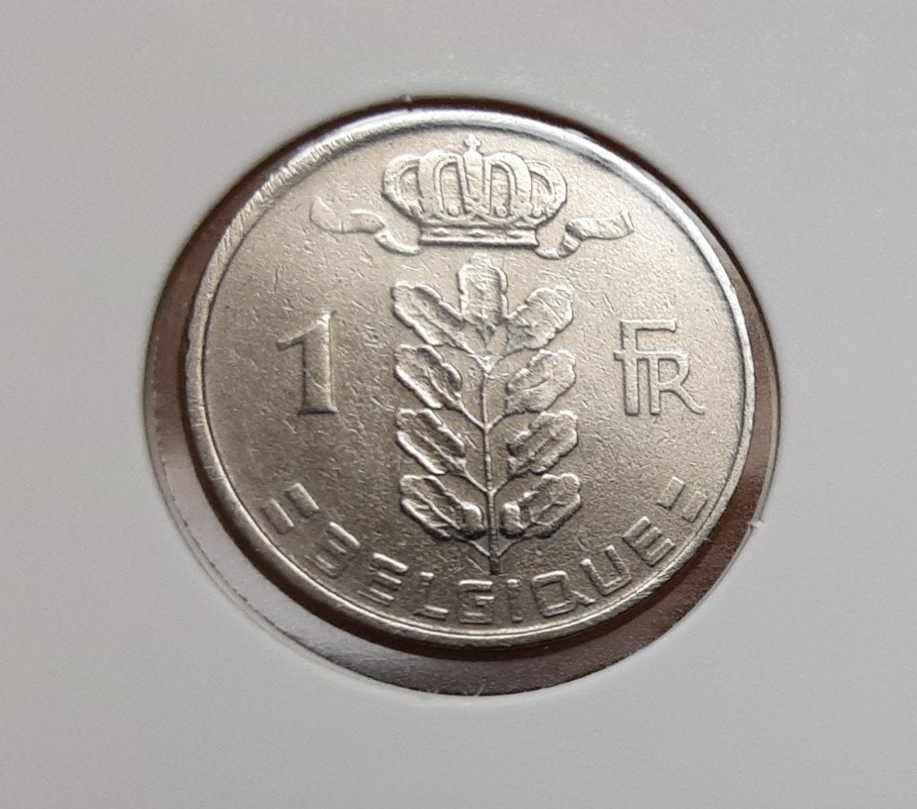 België – 1 frank – 1951 fr. (Ref 075)., Ophalen of Verzenden, Metaal, Losse munt
