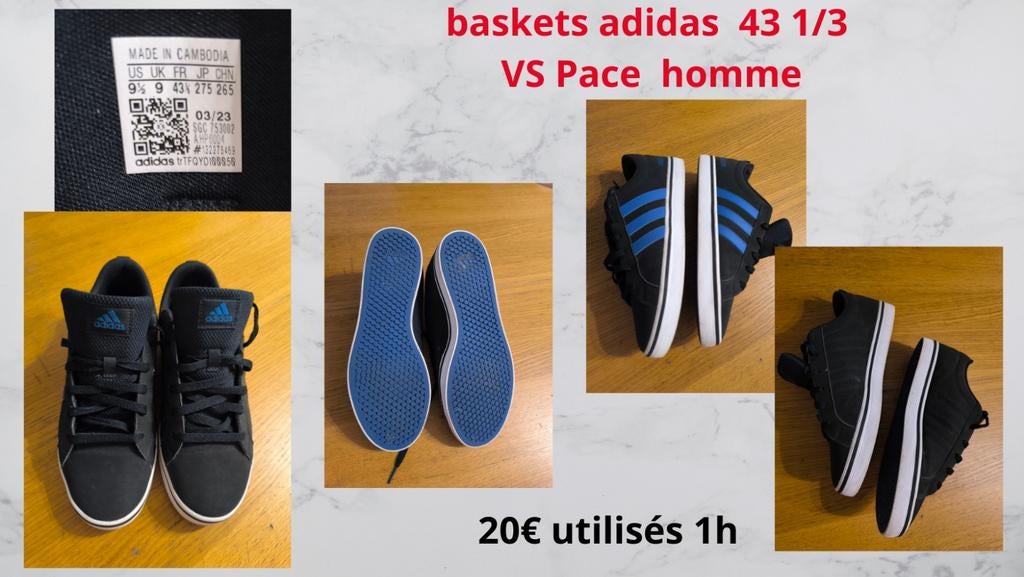 Basket adidas vs pace, Enlèvement, Comme neuf