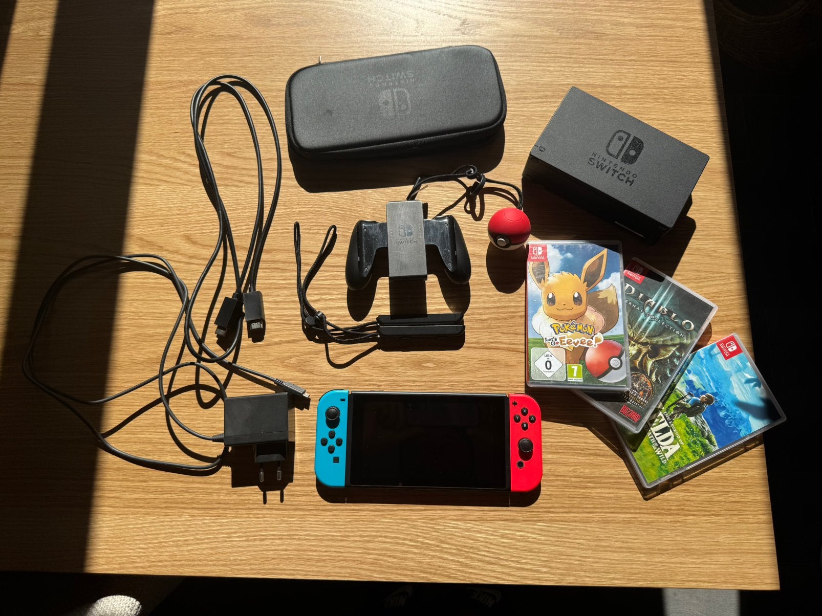 Lot Nintendo Switch + 3 jeux, Verzenden, Gebruikt, Met games, Switch Original