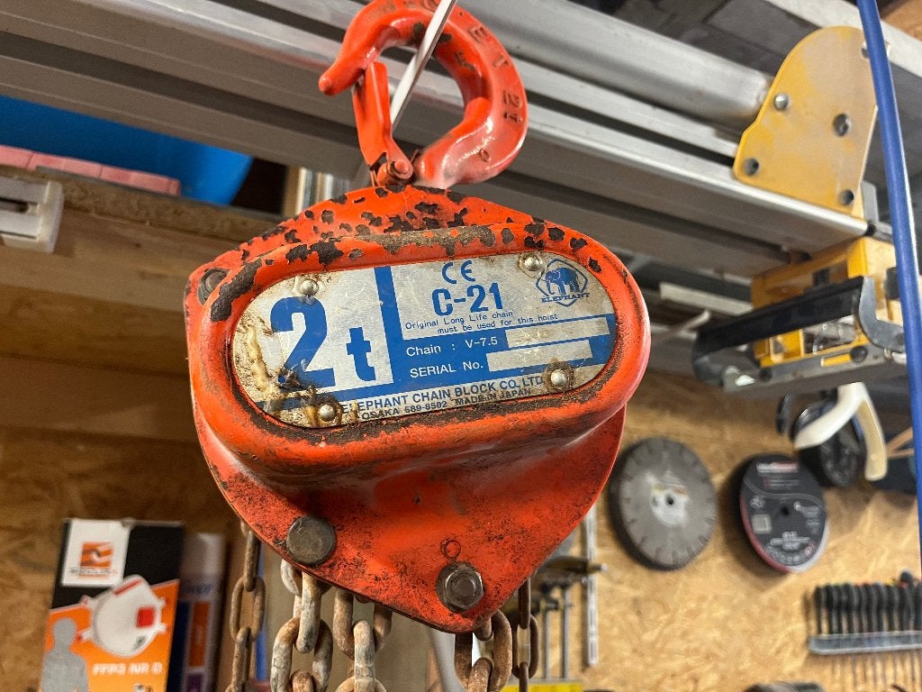 Takel 2 ton, Doe-het-zelf en Bouw, Ophalen, Gebruikt