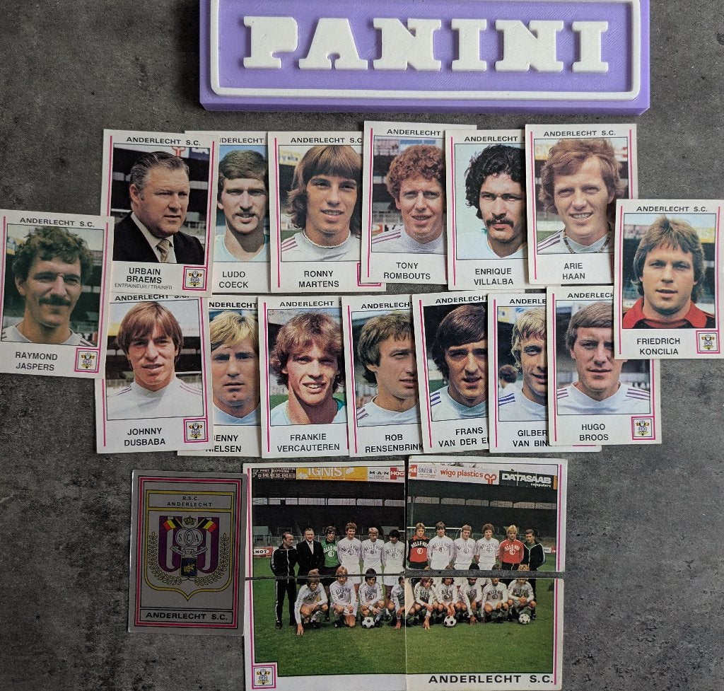PANINI FOOTBALL 80 ANDERLECHT 20 AUTOCOLLANTS 1980, Envoi, Neuf
