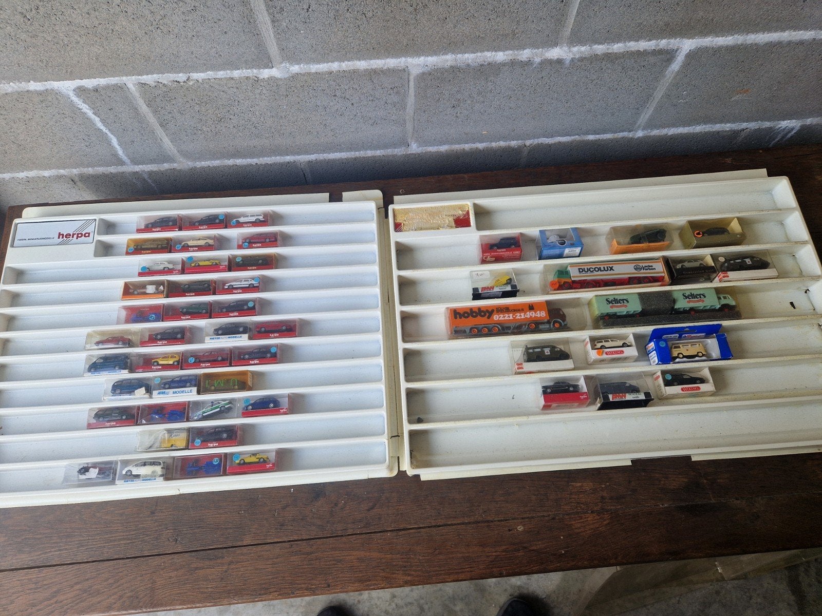 lot verzameling van 52x HO modelauto, Enlèvement ou Envoi, Herpa