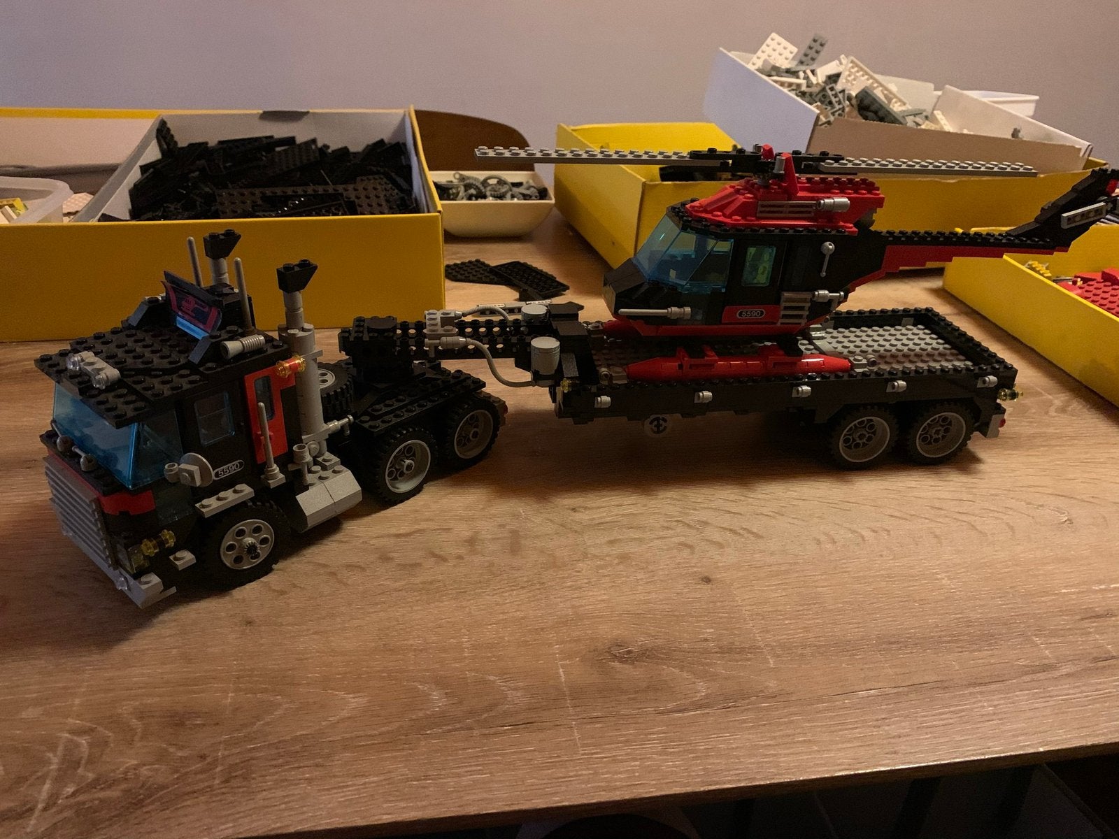 LEGO 5590 Whirl N’ Wheel Super Truck:compleet,doos,instruc., Lego, Ensemble complet, Comme neuf, Enlèvement