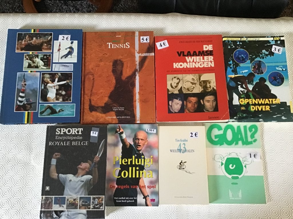 8 sportboeken diverse sporten en meer..., Ophalen of Verzenden, Zo goed als nieuw