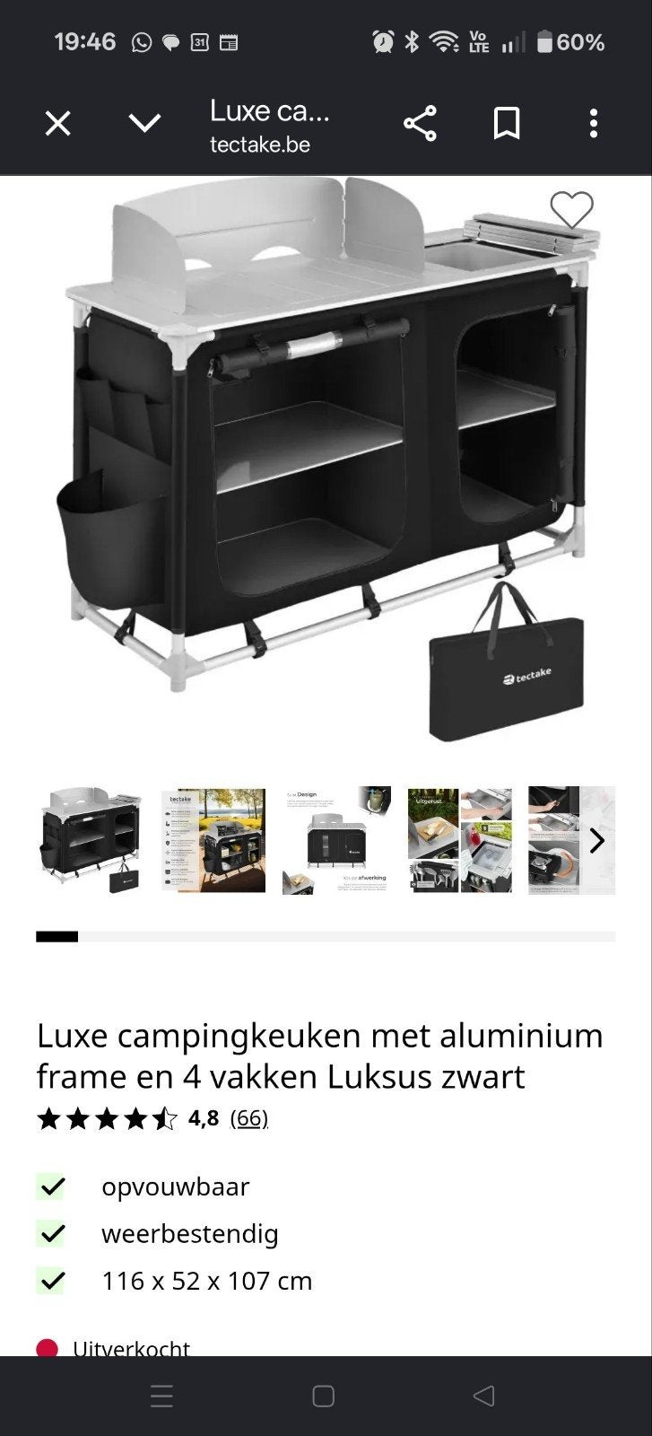 Campingkeuken, Caravans en Kamperen, Ophalen of Verzenden, Zo goed als nieuw