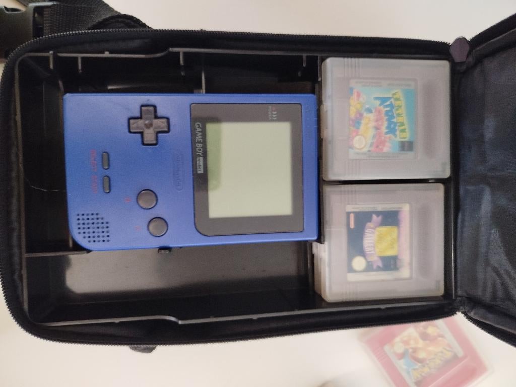Game Boy met spelletjes en opbergzakje, Games en Spelcomputers, Spelcomputers | Nintendo Game Boy, Ophalen, Gebruikt, Game Boy Pocket