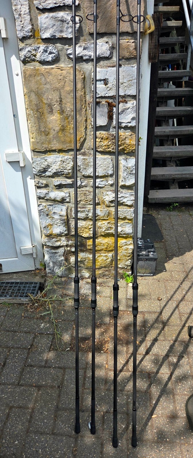 4 cannes FOX Horizon X 13ft 3.5lb + housses SOLAR, Enlèvement, Utilisé, Canne à lancer