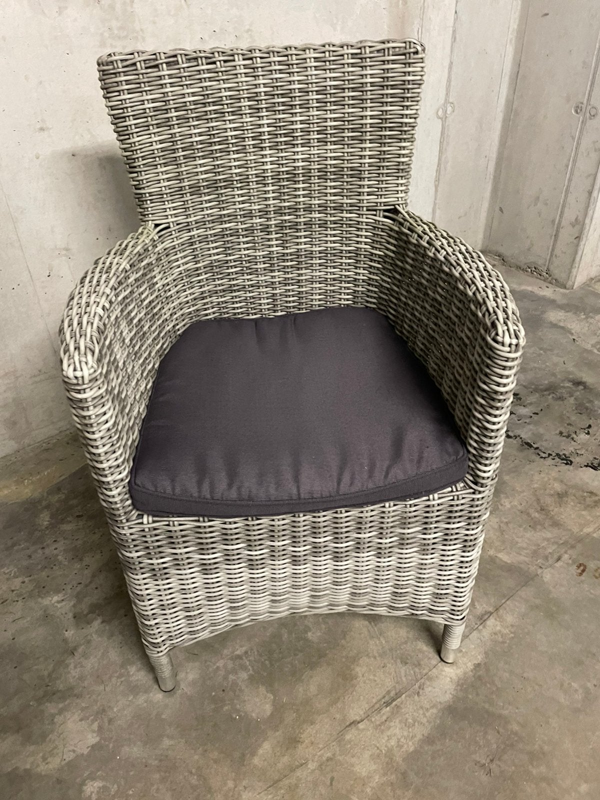 1 tuinstoel wicker in perfecte staat met kussen, Jardin & Terrasse, Chaises de jardin, Enlèvement, Comme neuf, Osier