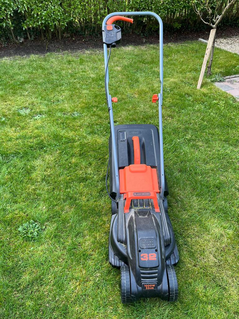 Black & Decker grasmaaier BEMW351-QS 1000W, Tondeuse rotative, Comme neuf, 30 à 39 cm, Enlèvement