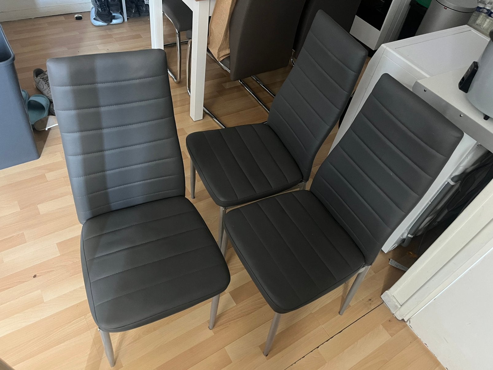 Chaise en cuir gros foncé, Enlèvement ou Envoi, Comme neuf, Cuir