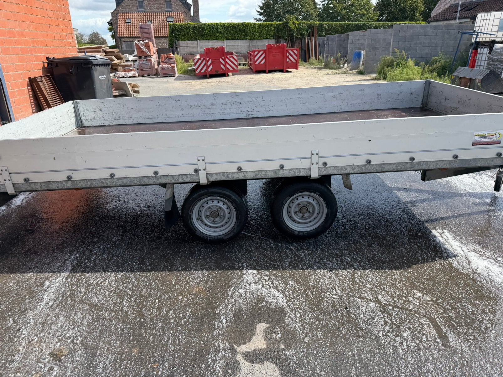 Geremde aanhangwagen 3ton, Ophalen, Zo goed als nieuw