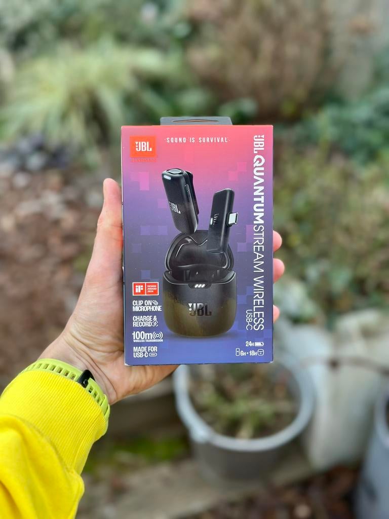 Draadloze microfoon JBL Quantum Stream Wireless USB-C, Musique & Instruments, Enlèvement ou Envoi, Neuf, Autres types, Sans fil