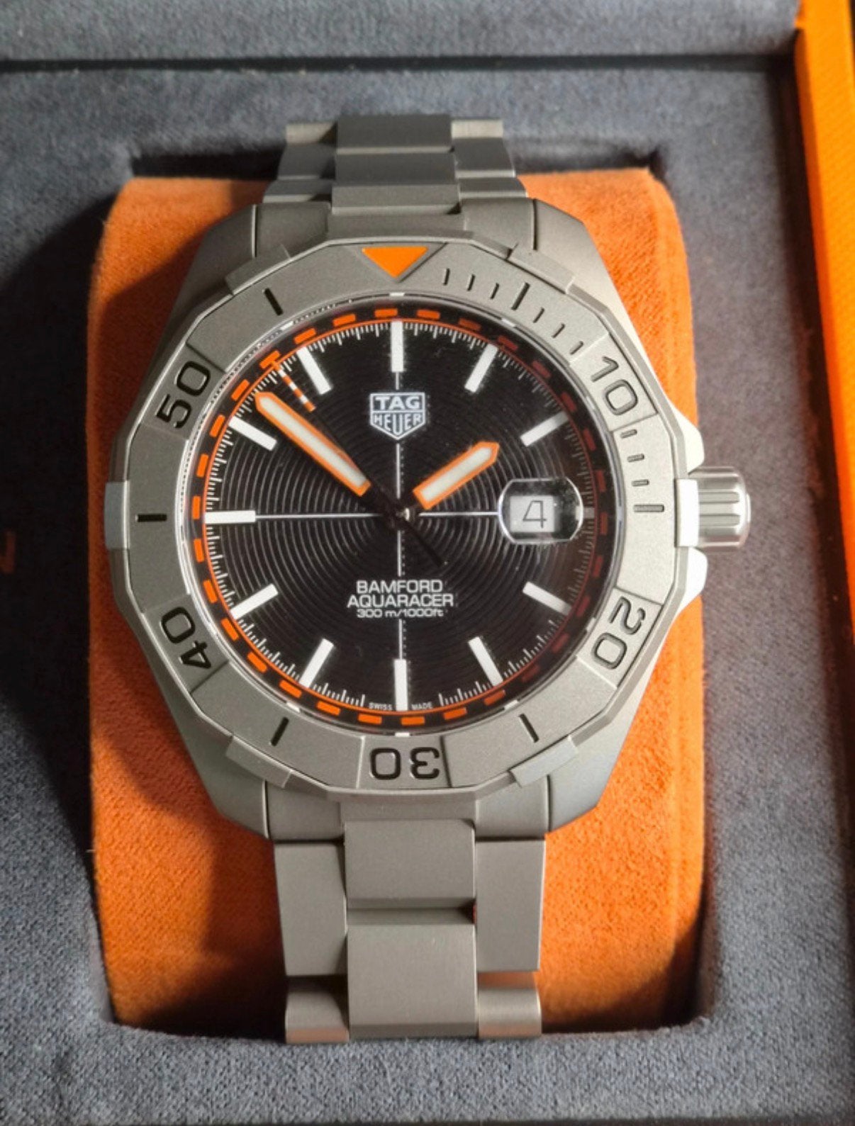 TAG Heuer Aquaracer x Bamtord Limited Edition full set, Enlèvement, Comme neuf, TAG Heuer